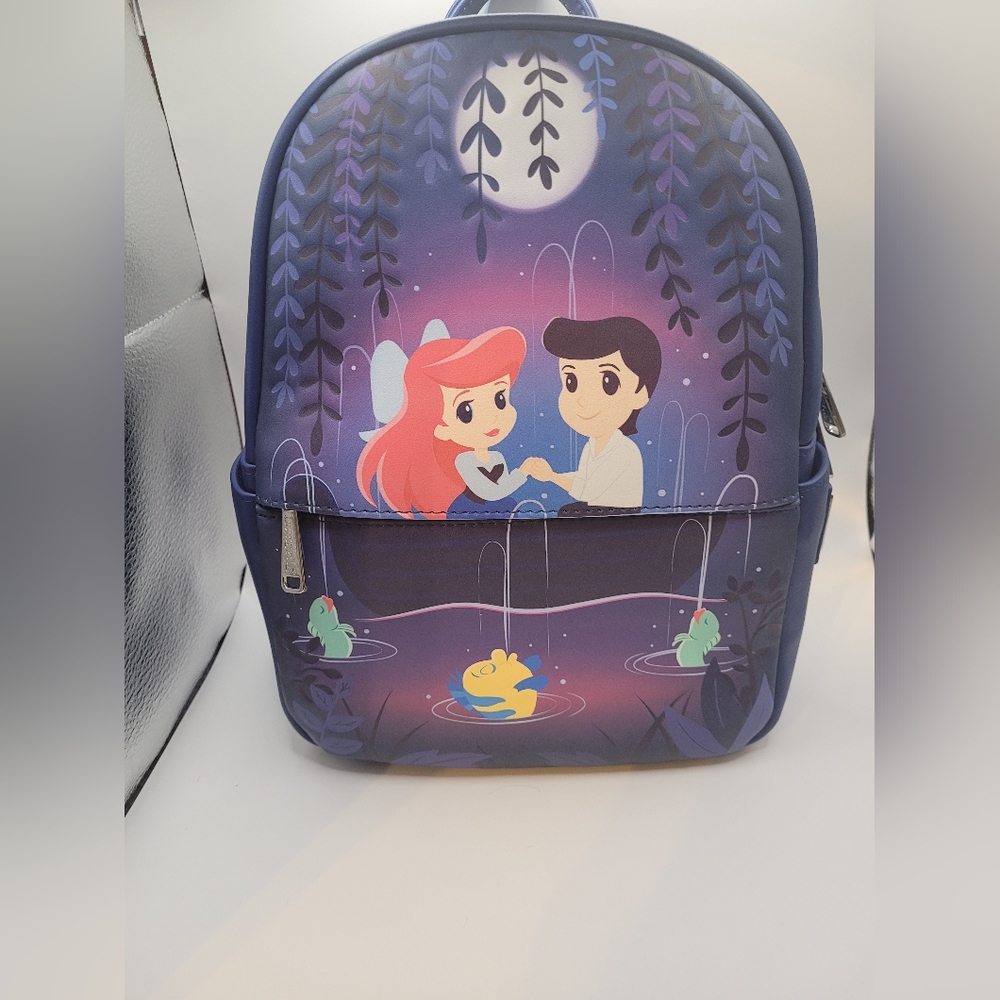 Loungefly Disney The Little Mermaid Gondola Scene Ariel Prince Eric Backpack NEW